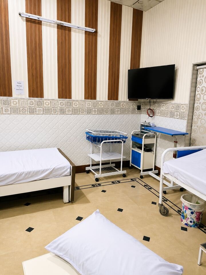 Comfortable clinic waiting room