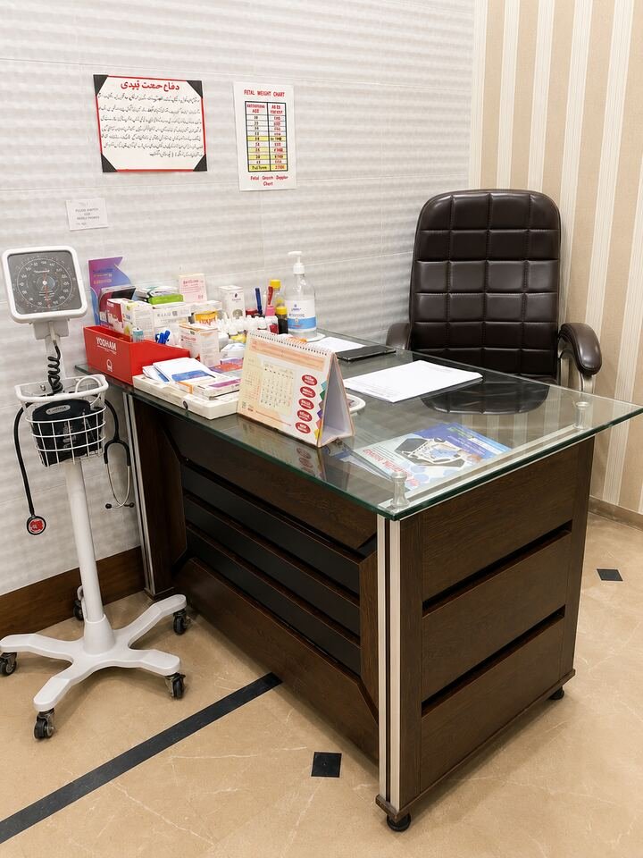 Doctor consultation room at Mumtaz Clinic